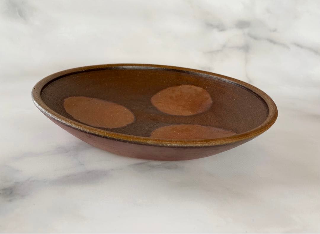 備前焼 大皿 松嶋 弘作 （直径32㎝弱） 新品未使用品
