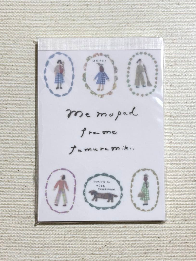 田村美紀さん　美濃和紙一筆箋100枚入　no.1、no.2 手紙社メモ2種類
