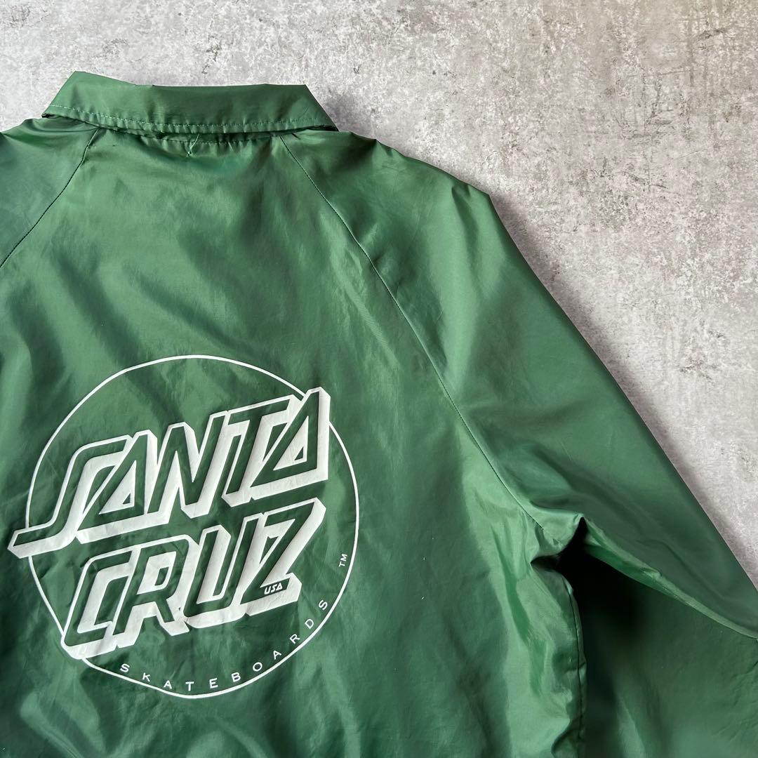 90s サンタクルーズ コーチジャケット USA製 グリーン XL スケート