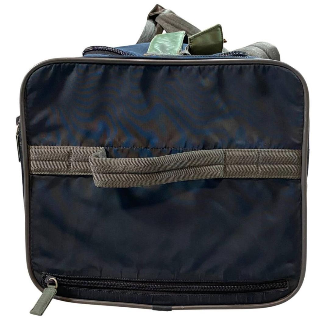 プラダスポーツ ナイロン トラベルバッグ キャリーケース ネイビー