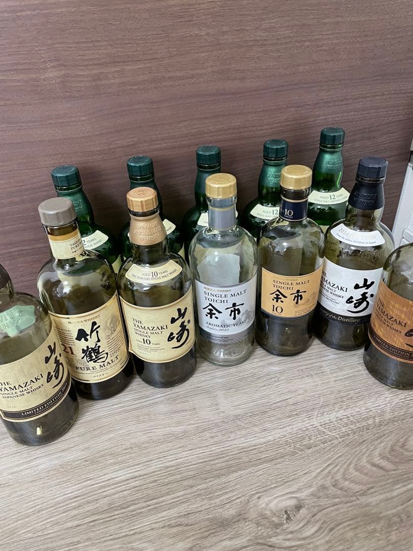 値下げ！【空瓶】山崎・白州・余市・竹鶴　12本セット