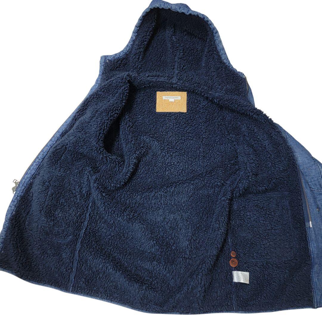 ​【ロンハーマン取扱】OUTERKNOWN デニムボア フーデッドコート