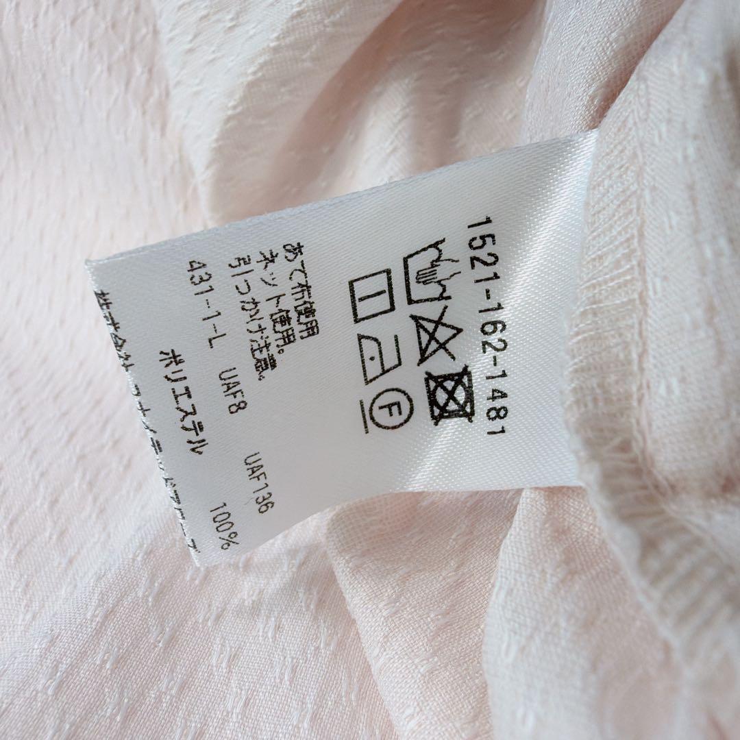 ユナイテッドアローズ ドットドビー ボウタイ ブラウス ピンク 38 セレモニー