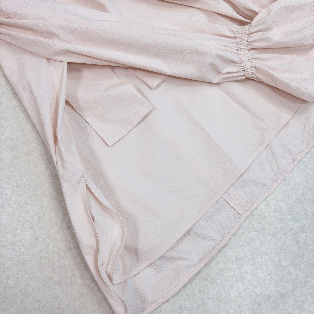 ユナイテッドアローズ ドットドビー ボウタイ ブラウス ピンク 38 セレモニー