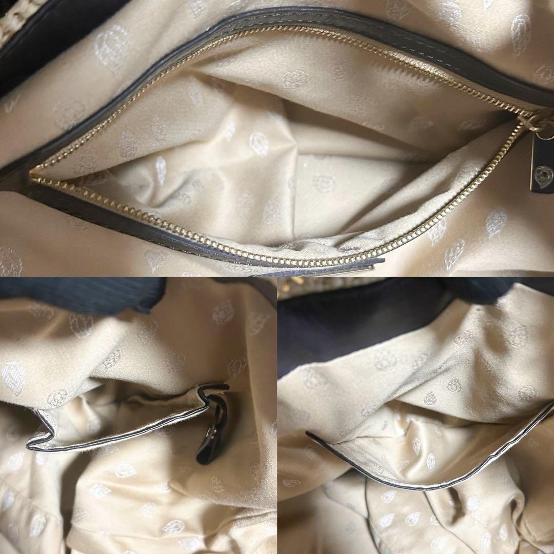 ヘレンカミンスキー　カゴバッグ　ラフィア　ハンドバッグ　ベージュ　A4 編み込み