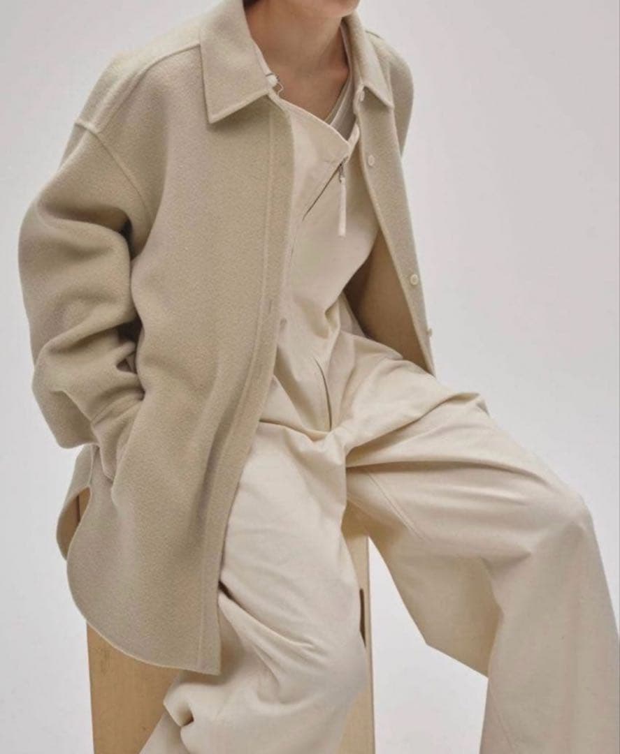 【新品】todayful Wool Shirts Jacket セージ