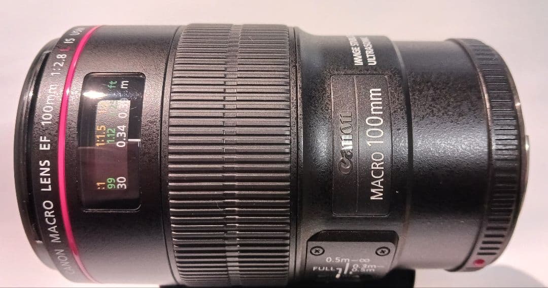 【美品】キヤノン　EF100mm F2.8L マクロ IS USM