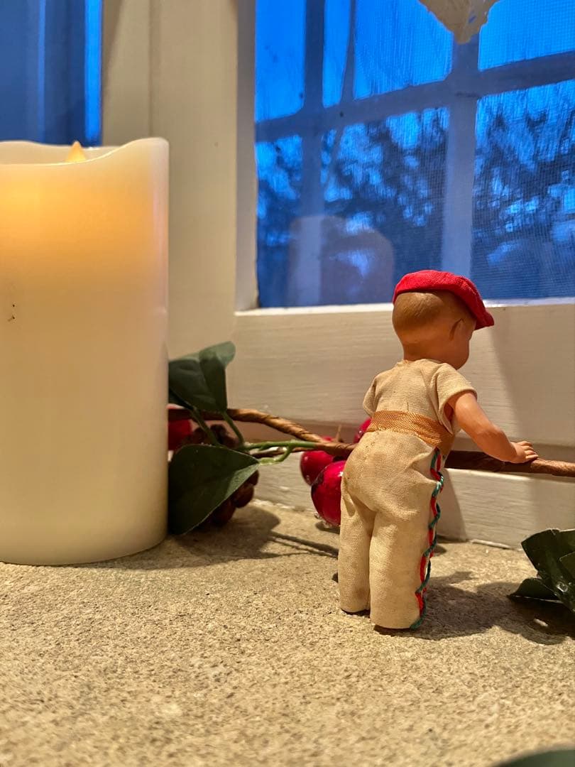 ◆フランスアンティーク｜ミニドールCヨーロッパ民族衣装バスク地方伝統少年南仏