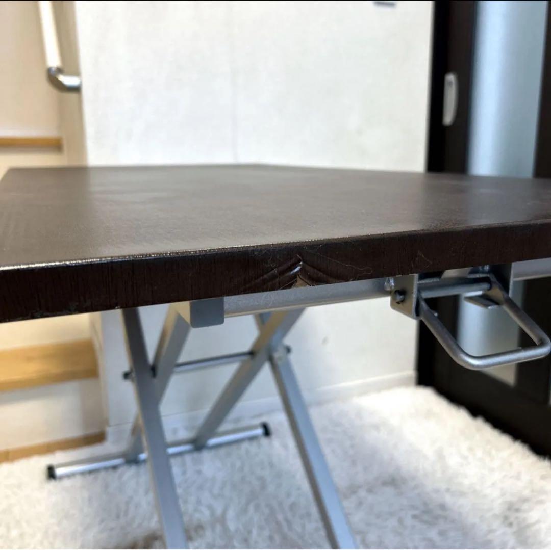 ニトリ 無段階 昇降テーブル テーブル幅120cm 高さ調節 机 昇降式