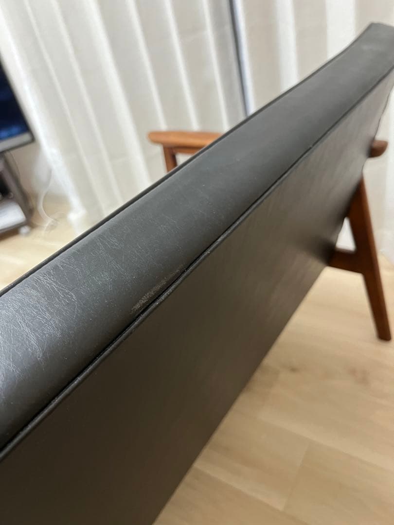 カリモク60 kチェア 2シーター　ブラック