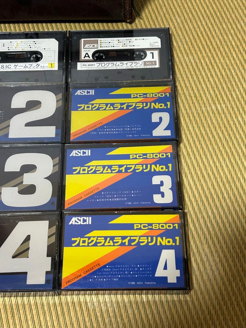 PC-8001 BASICゲームカセットセット　昭和レア