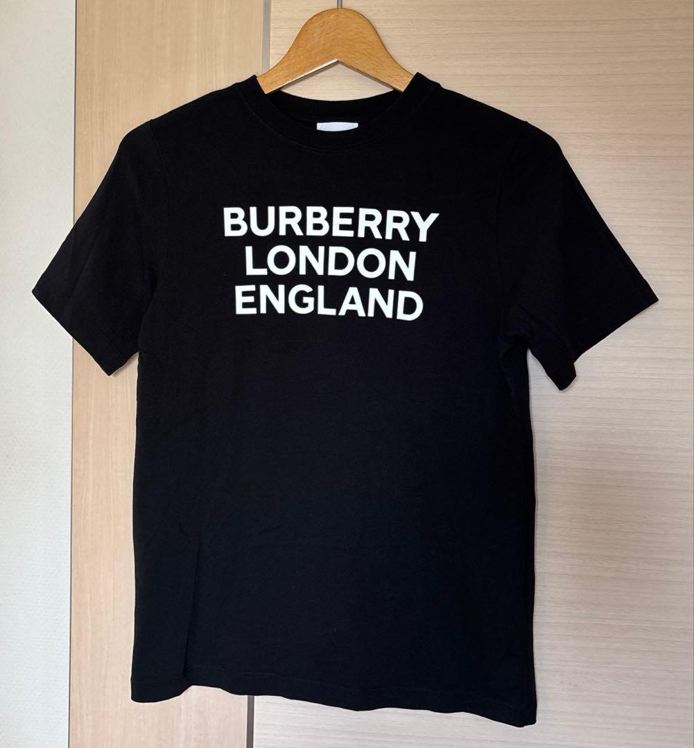 極美品　BURBERRY キッズ12Y(152cm) ロゴTシャツ ブラック