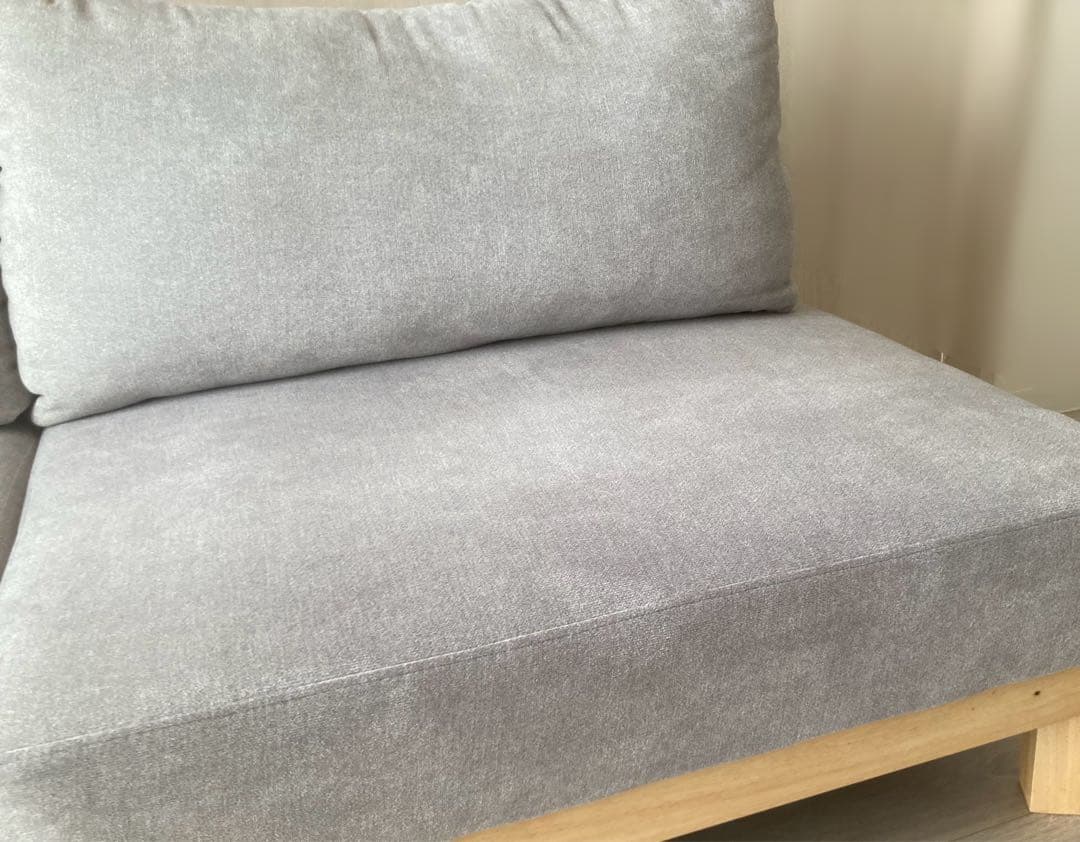 ソファー 2人〜3人掛け グレー リクライニングソファーベッド