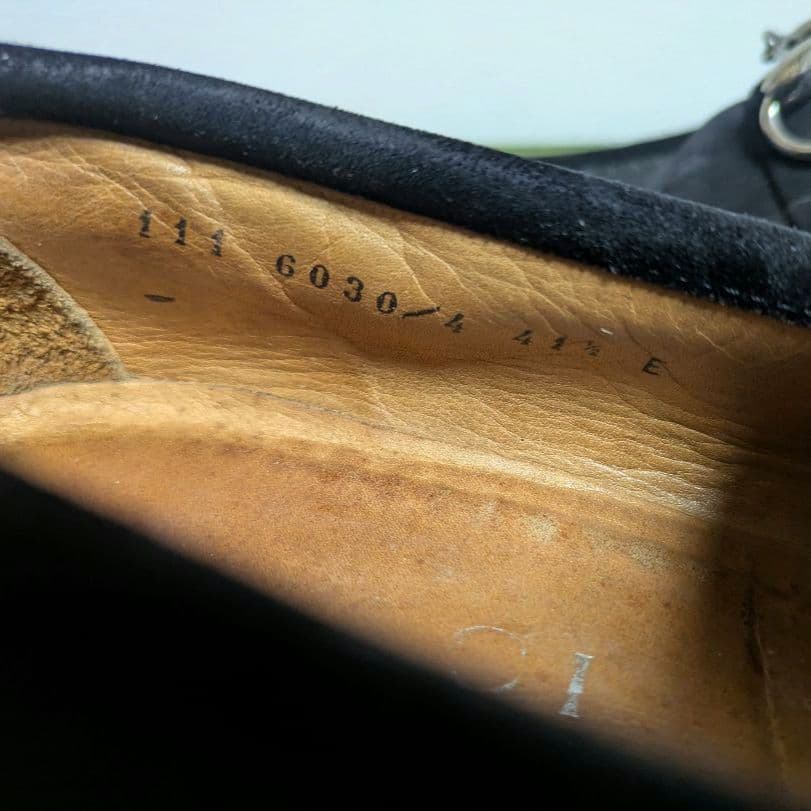 マカン　GUCCI　ホースビットローファー　スエード　黒　41 1/2