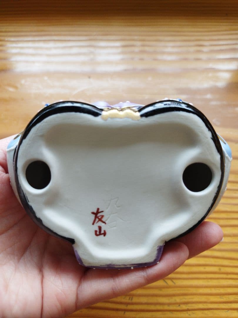 【再値下げ】新品　九谷焼　３号雛人形　花むらさき　ひな祭り