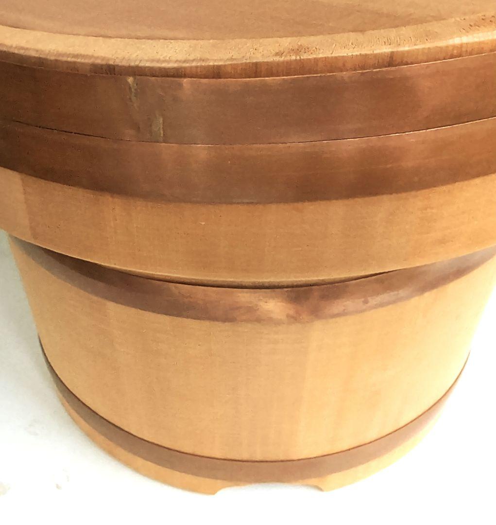 深川・川又　江戸おひつ　八寸約7合　5から6人用　木製 　白ごはんがよりおいしい