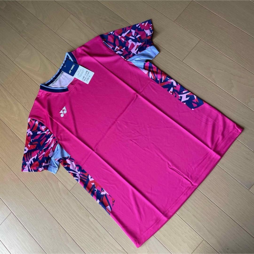 ヨネックスYONEX バドミントン日本代表モデルゲームシャツ新品XLベリーピンク