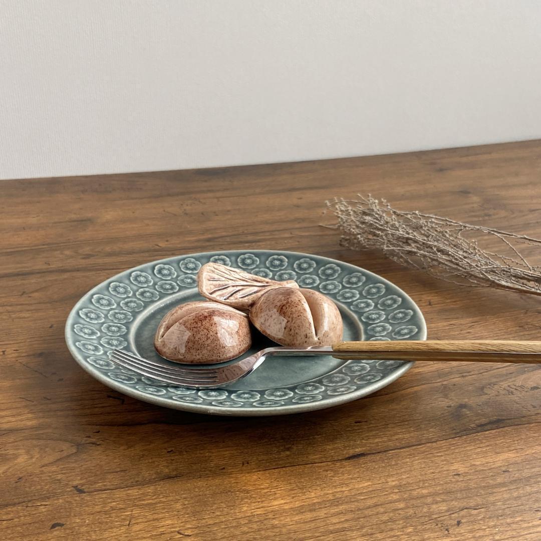 希少 クイストゴー AZUR アズール デザート サラダ 丸型 プレート 1客B