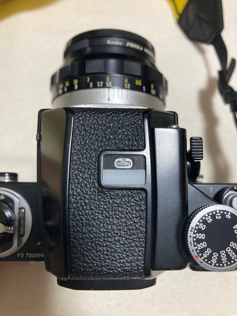 Nikon F2 フォトミックブラックボディ　レンズ、純正本革ケース、使用説明書