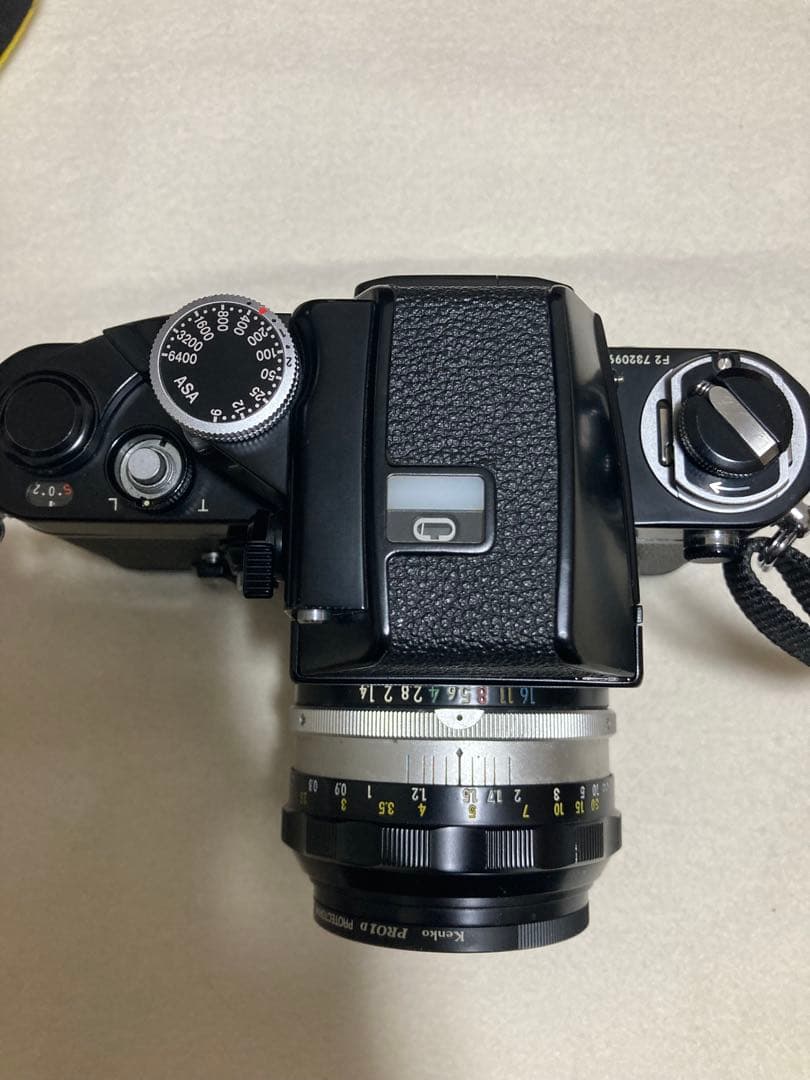 Nikon F2 フォトミックブラックボディ　レンズ、純正本革ケース、使用説明書