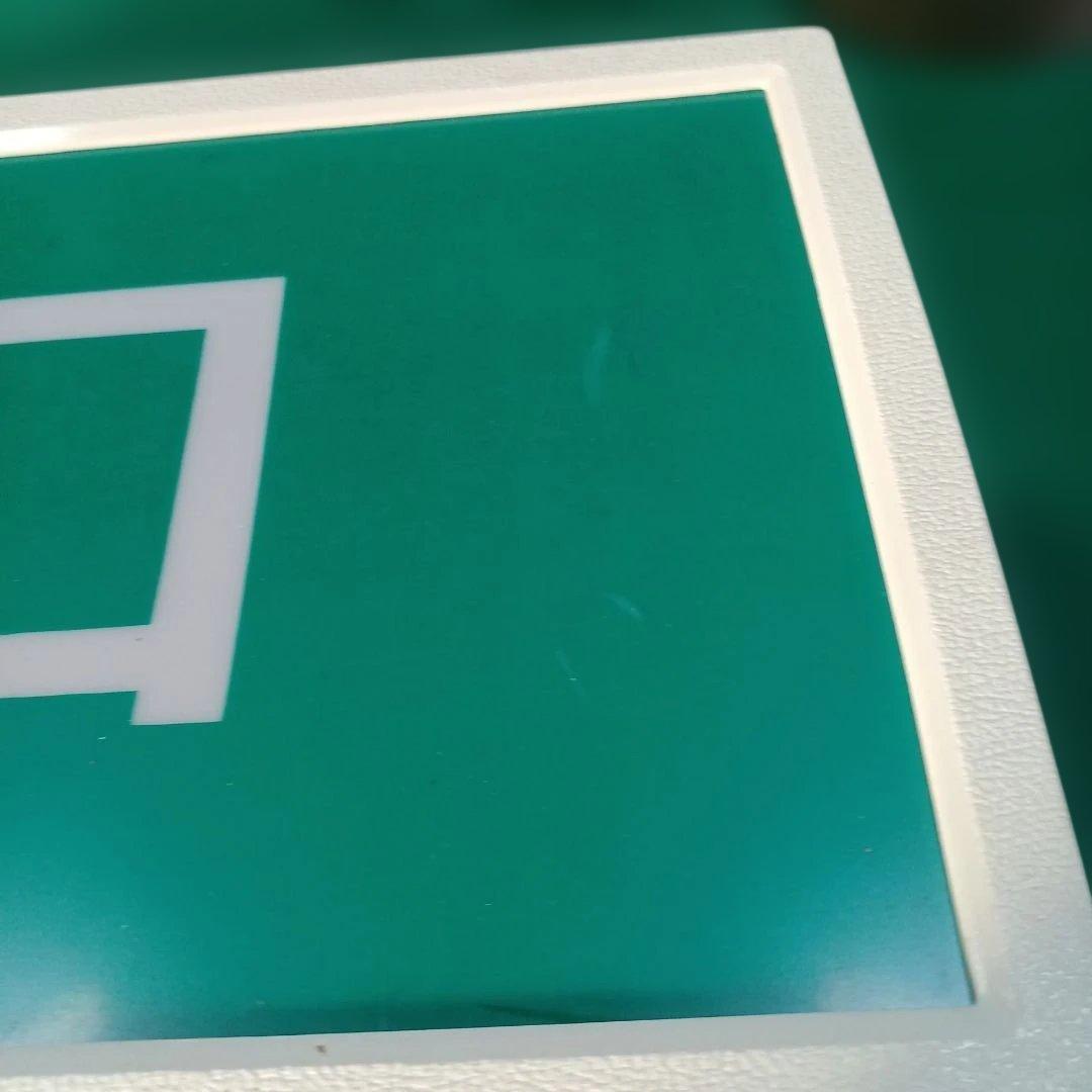 非常口表示サイン 壁掛け式 緑色 約30cm