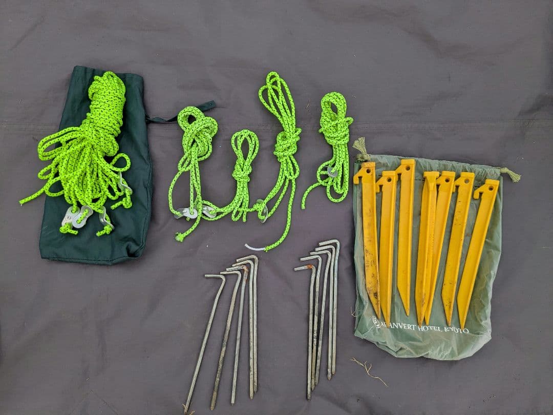 FIELDOOR　ワンタッチタープ　3m×3m　サイドシート2枚+おまけ付き