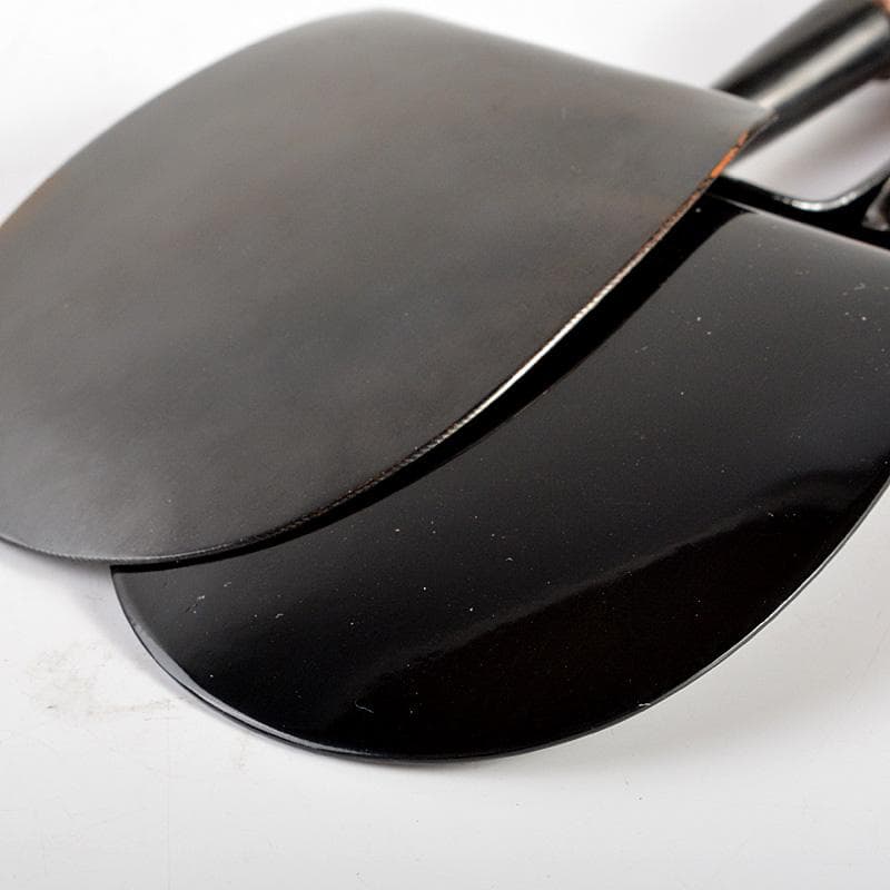 茶道具　金工師　木村清五郎　宗禅　桑柄　炉用　灰匙　共箱　2点　C　6172