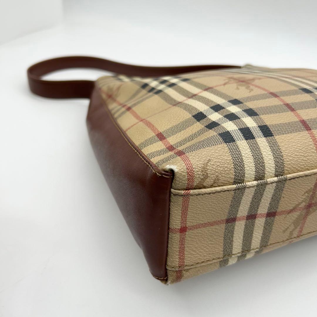 美品　バーバリー　ワンショルダーバッグ　ノバチェック　シャドーホース　肩掛け◎