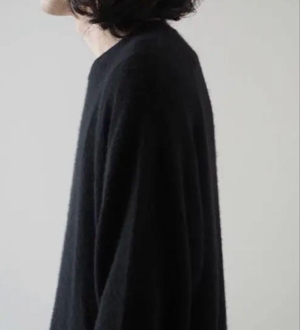 24AW COMOLI カシミヤ 製品染 クルーネックニット　Black　3