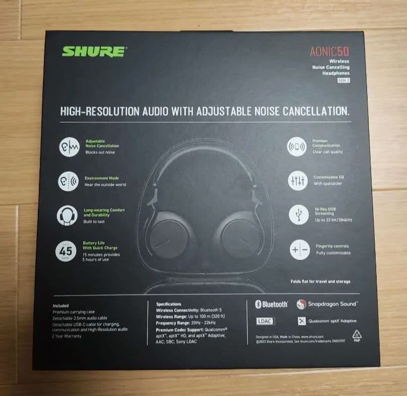 【美品中古】SHURE Aonic 50 Gen2