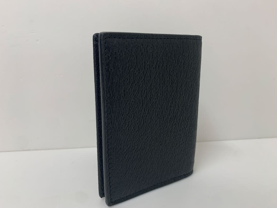 GUCCI グッチ 黒 レザー 名刺入れ GGロゴ 428737