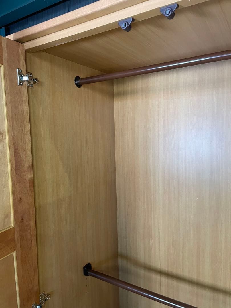 ワードローブ ハンガーラック クローゼット おしゃれ 木製 幅90cm