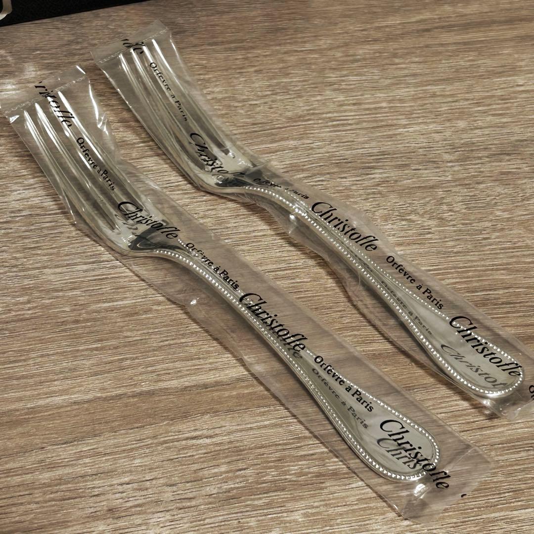 【未開封 】クリストフル　スタンダード　カトラリー　2人用　6本セット　パール