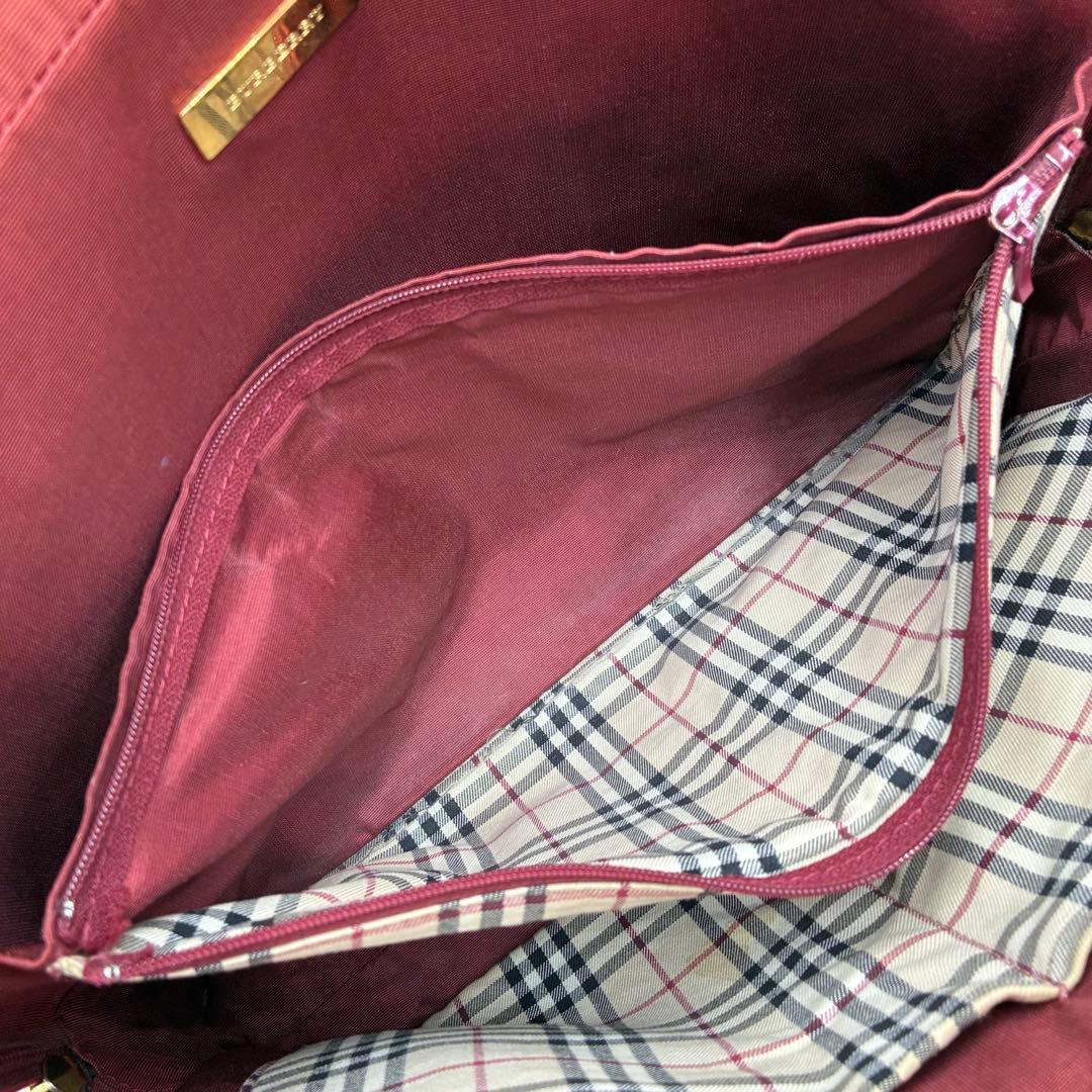 極美品 Burberry ブリーフケース A4 ノバチェック サフィアーノレザー