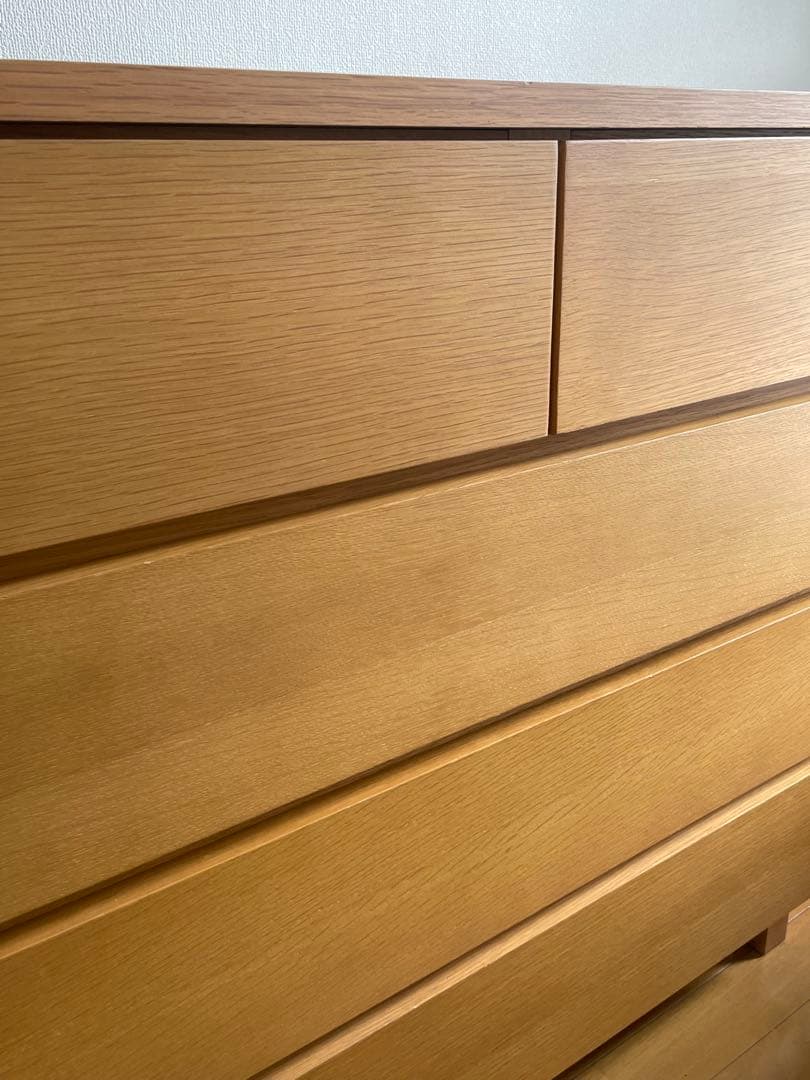 無印　チェスト　オーク材
