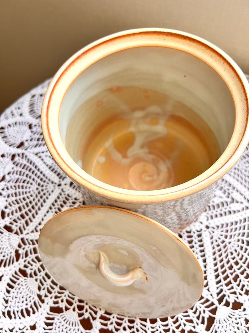 ☆萩焼 水差 窯元松籟庵 城山 渡辺城山作 共箱入