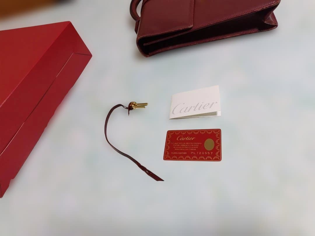 Carter バーガンディ レザー ブリーフケース