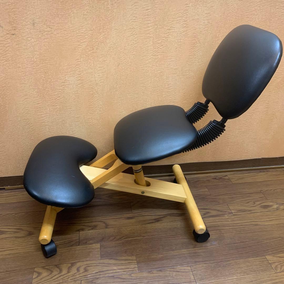 【宮武製作所】バランスチェア プロポーションチェア 背もたれ付き レザー調シート