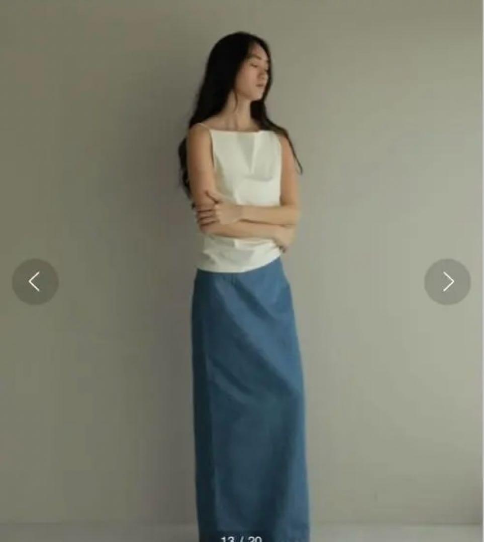 最終値下げ　etretokyo シールズトリコットキャミ　ホワイト　新品