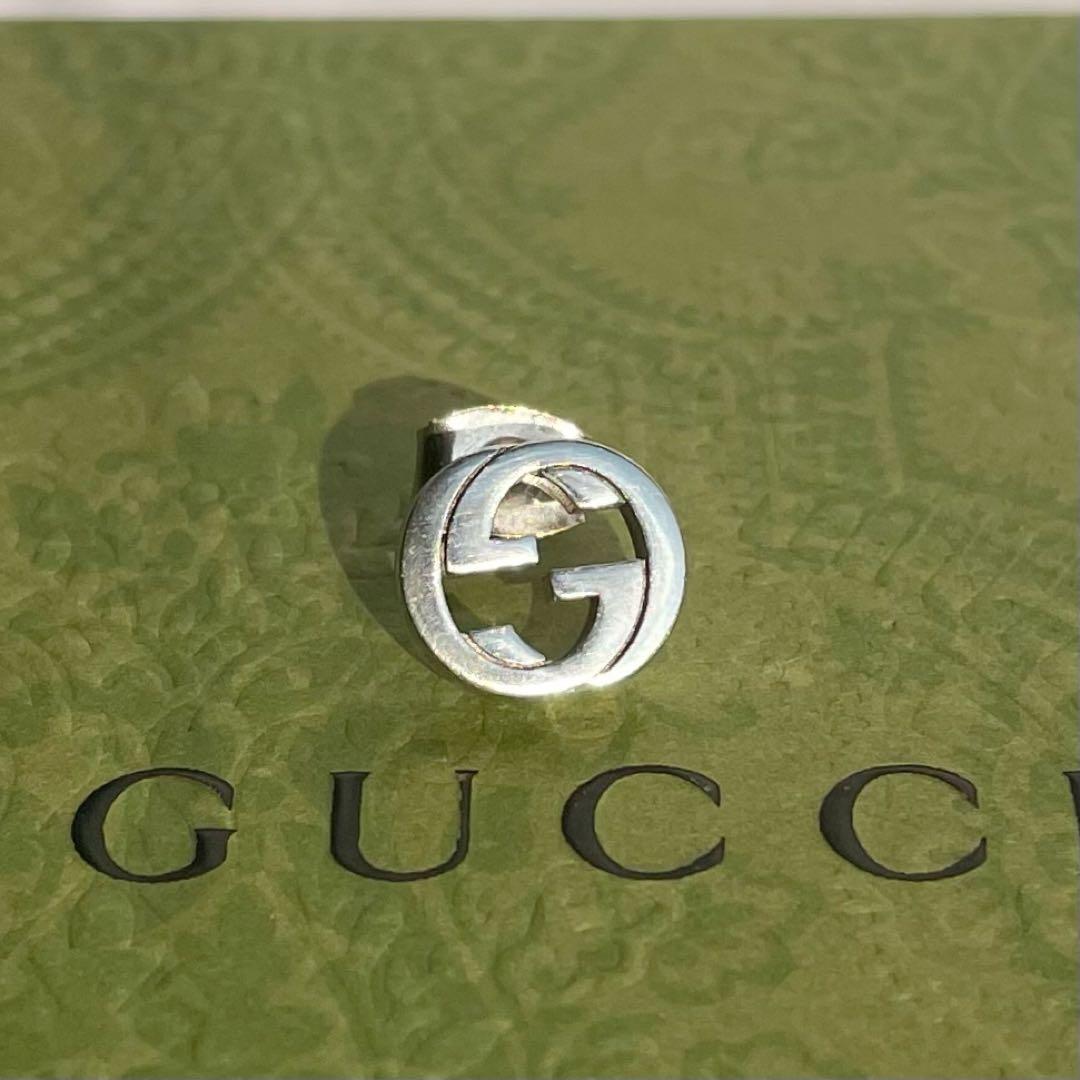 GUCCI インターロッキング ピアス 片耳のみ GGピアス ダブルG 付属品