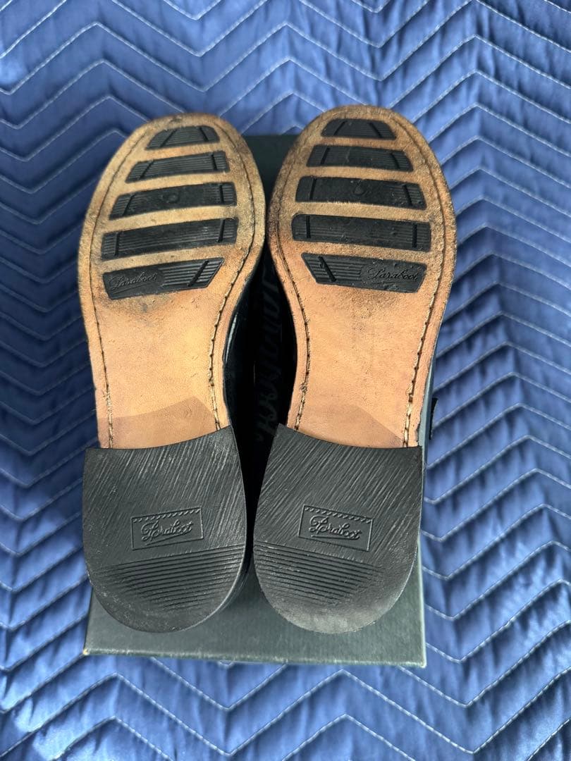 Paraboot ブラック エナメル　ローファー