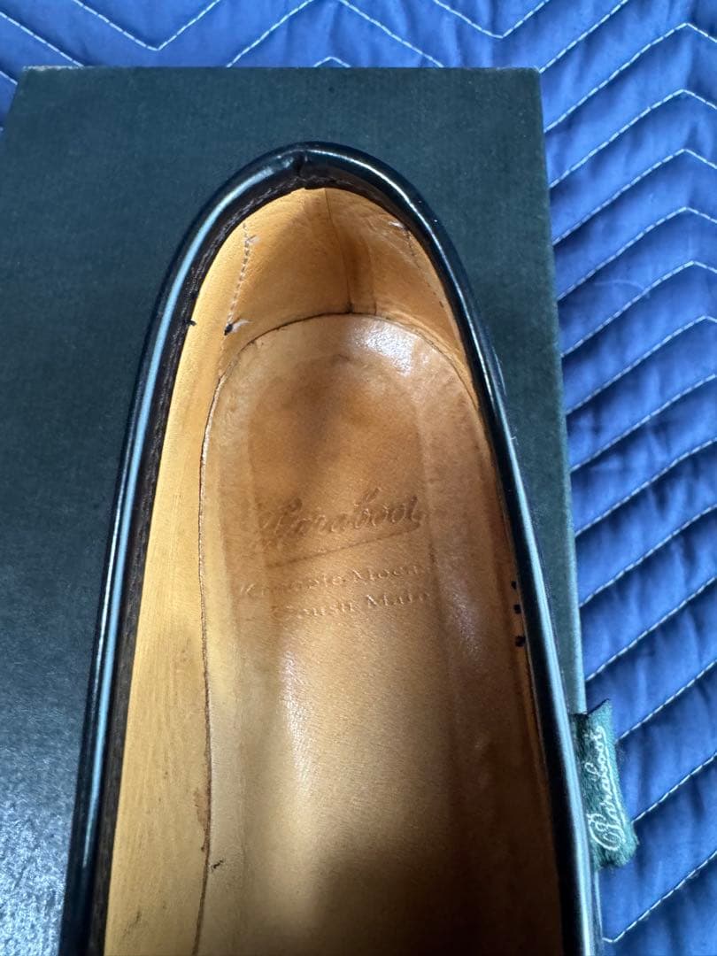 Paraboot ブラック エナメル　ローファー