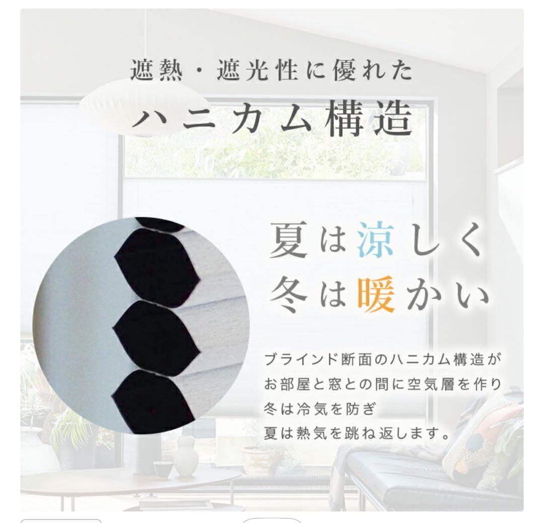 TUISS DECOR ハニカムシェード 高さ73cm 幅135cm