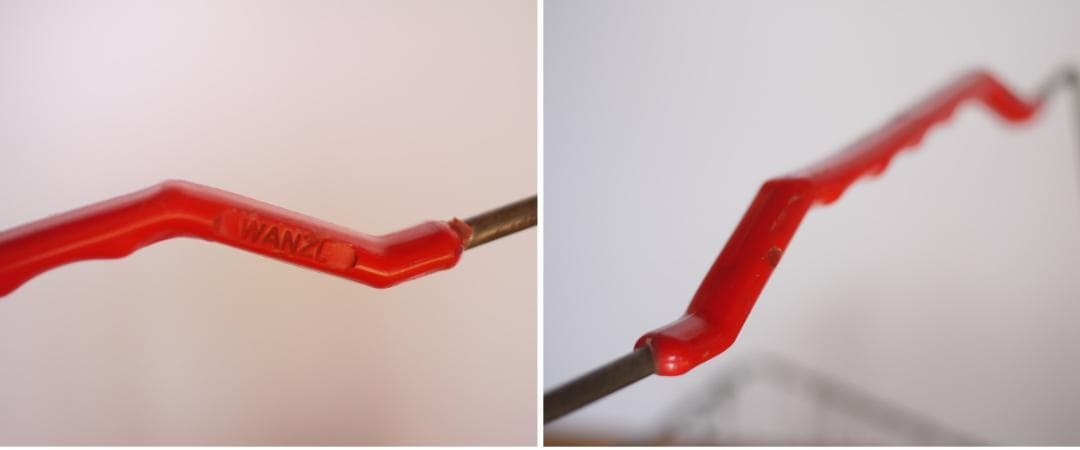 ドイツ ワイヤバスケット 2P　ショッピングかご ドイツヴィンテージ