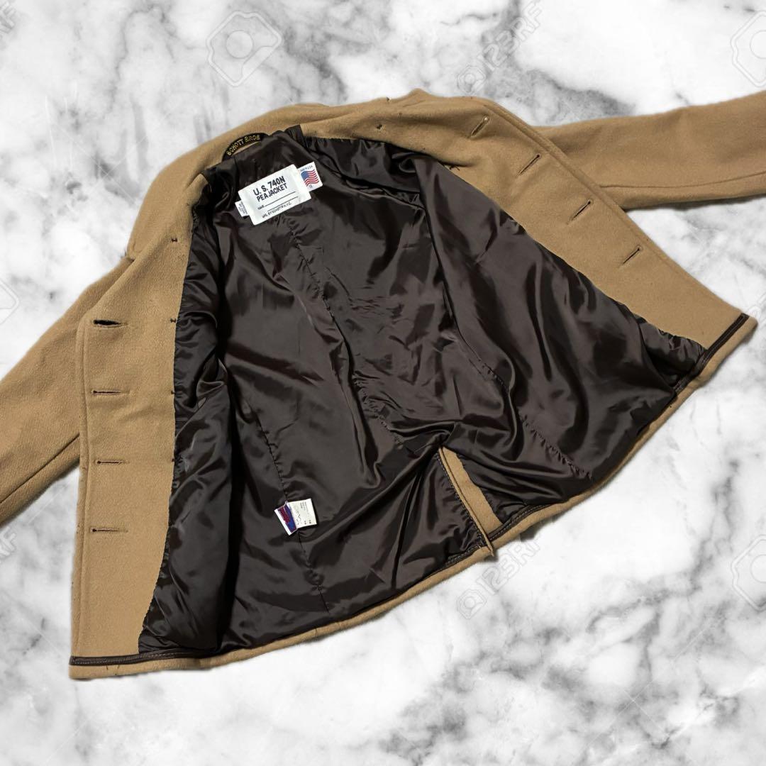 スコット schott 740N ピーコート ブラウン キャラメル Mサイズ相当