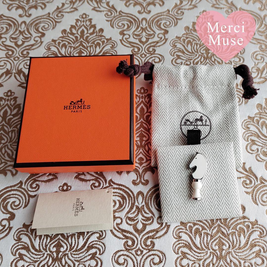 ❤未使用品❤カヴァリエピンブローチ アイボリーｘシルバー金具 エルメス