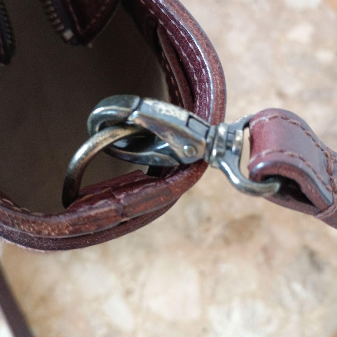 genten ロック付き 2way ショルダーバッグ　ハンドバッグ