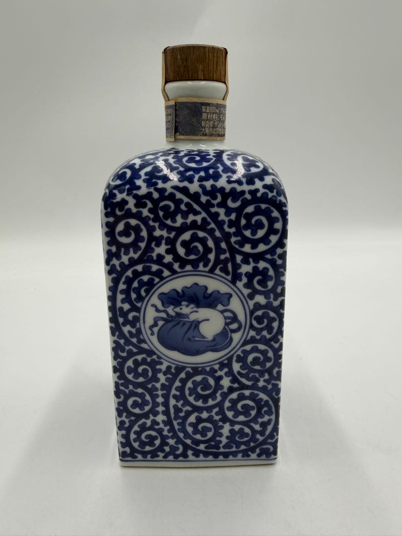 サントリー ウイスキー 山崎12年 有田焼 染付 蛸唐草 「福」　600ml
