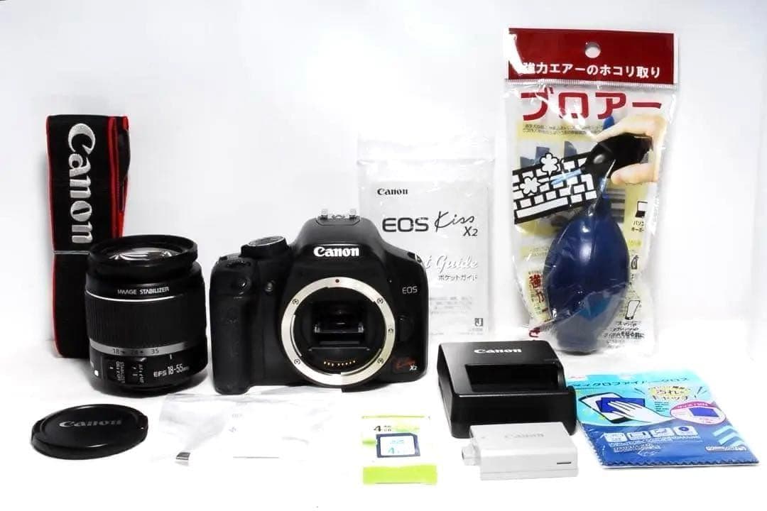 スマホ転送OK♥️ Canon Kiss X2 デジタル一眼レフ レンズキット