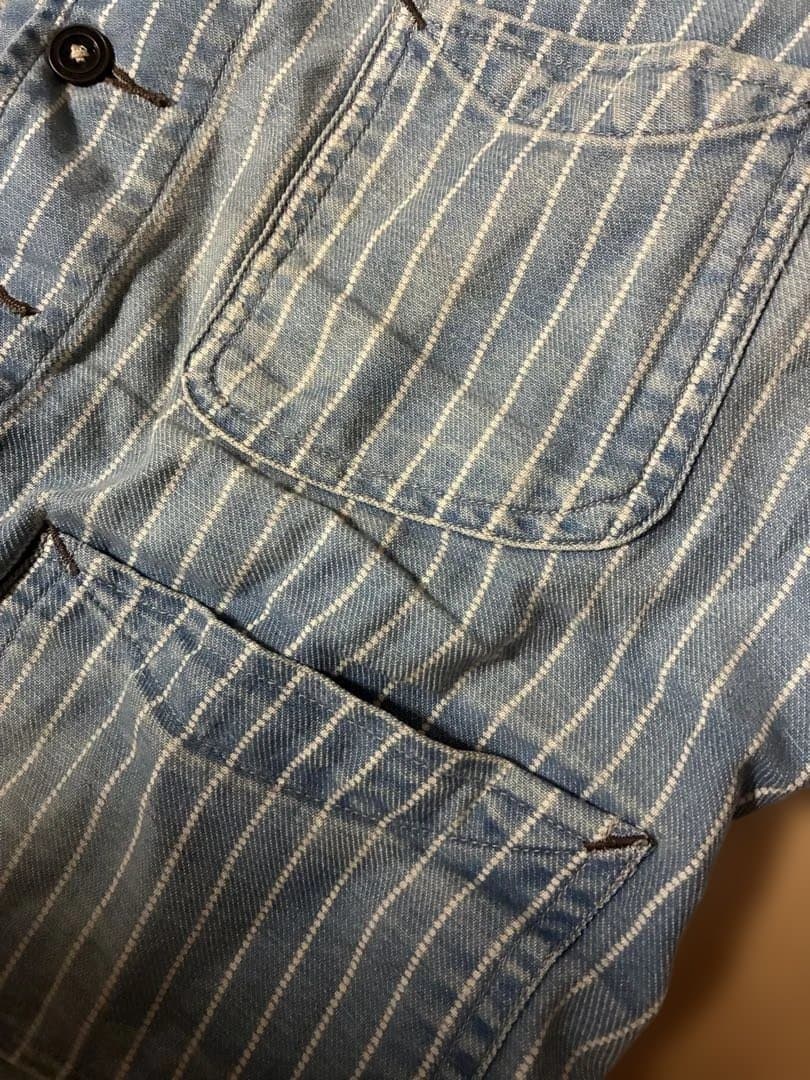 RRL デニム ストライプ ベスト ラルフローレン